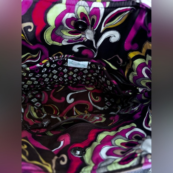 Vera Bradley Mandy Purse Tote Handbag Multicolor Puccini Pattern Retire 2008 - Picture 6 of 7